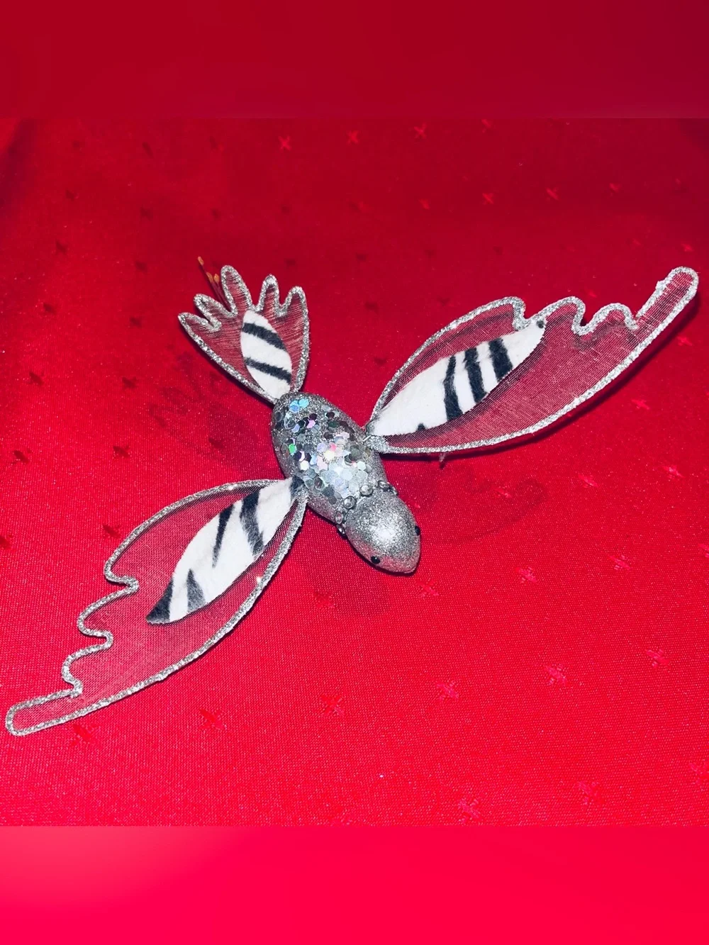 Decorative Silver Bird Clip